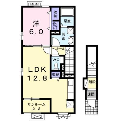 シエル・エトワール 201【管理NO：1-018883601-02010】 ★家具家電は申し込み後に搬入します★ ★2026年08月下旬入居可能★の外観画像
