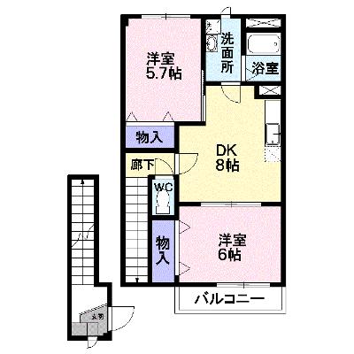 エスペラントハイム 202【管理NO：1-007635201-02020】 ★家具家電は申し込み後に搬入します★の外観画像