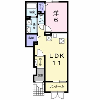 ビラシャルマンＫⅡ 102【管理NO：1-021904702-01020】 ★家具家電は申し込み後に搬入します★ ★2026年08月下旬入居可能★の外観画像