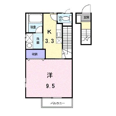 サンフラワーあたご 203【管理NO：1-014505301-02030】 ★家具家電は申し込み後に搬入します★ ★2026年09月中旬入居可能★の外観画像