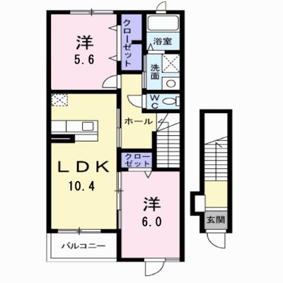 八山田カームリー 206【管理NO：1-016734401-02050】 ★家具家電は申し込み後に搬入します 2026年08月下旬入居可能の外観画像