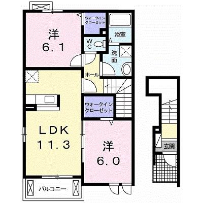 ブランシュールＢ 201【管理NO：1-017895102-02010】 ★家具家電は申し込み後に搬入します★の外観画像