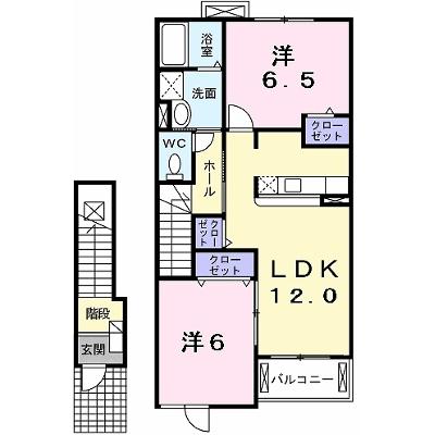 プラシードＢ 202【管理NO：1-015378302-02020】 ★家具家電は申し込み後に搬入します 2026年10月中旬入居可能の外観画像