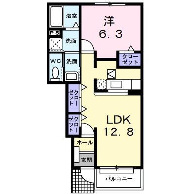 ウィスティリア　Ⅲ 102【管理NO：1-016375002-01020】 ★家具家電は申し込み後に搬入します★ ★2026年08月下旬入居可能★の外観画像