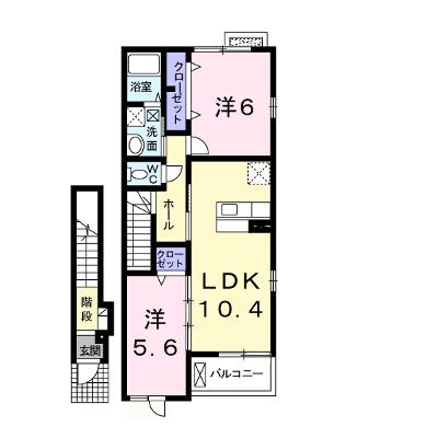 サングレイス　Ⅱ 204【管理NO：1-015426502-02040】 ★家具家電は申し込み後に搬入します★ ★2026年08月下旬入居可能★の外観画像