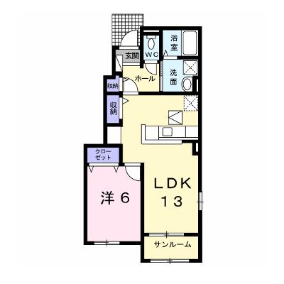 カレントⅠ 101【管理NO：1-023909301-01010】 ★家具家電は申し込み後に搬入します★ ★2026年08月下旬入居可能★の外観画像