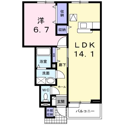 リーブルⅢ 101【管理NO：1-011502402-01010】 ★家具家電は申し込み後に搬入します★ ★2026年09月上旬入居可能★の外観画像