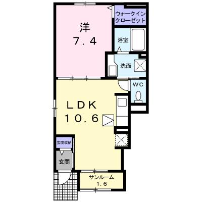 ヴィラ大畑Ｂ 101【管理NO：1-023891102-01010】 ★家具家電は申し込み後に搬入します★ ★2026年08月中旬入居可能★の外観画像