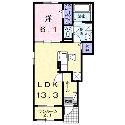 ベルフラワーＢ 101【管理NO：1-027406402-01010】 ★家具家電は申し込み後に搬入します★ ★2026年09月中旬入居可能★の外観画像