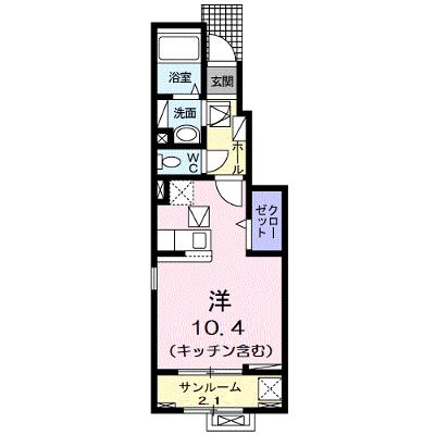ラ・セーヌ　みよいⅠ 105【管理NO：1-024137301-01050】 ★家具家電は申し込み後に搬入します★の外観画像