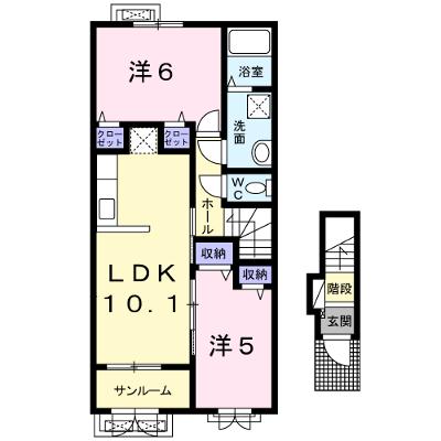 スマイル 202【管理NO：1-019802401-02020】 ★家具家電は申し込み後に搬入します★ ★2026年10月上旬入居可能★の外観画像