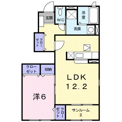 ベルフレ－シュ　Ａ 101【管理NO：1-014928101-01010】 ★家具家電は申し込み後に搬入します★ ★2026年09月中旬入居可能★の外観画像