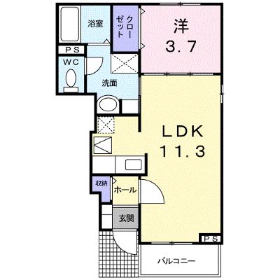 ブランリス 104【管理NO：1-014503501-01040】 ★家具家電は申し込み後に搬入します★ ★2026年09月上旬入居可能★の外観画像