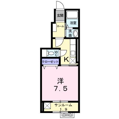 カリ－ノ　カ－サ 101【管理NO：1-017806401-01010】 ★家具家電は申し込み後に搬入します★ ★2026年08月下旬入居可能★の外観画像
