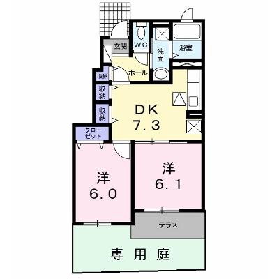 プリムラ　Ｋ・Ｍ 104【管理NO：1-018101501-01040】 ★家具家電は申し込み後に搬入します★ ★2026年10月中旬入居可能★の外観画像