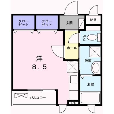 ルミエール 202【管理NO：1-018771201-02020】 ★家具家電は申し込み後に搬入します 2026年08月下旬入居可能の外観画像
