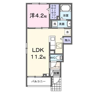リベラフィオーレ 101【管理NO：1-028499801-01010】 ★家具家電は申し込み後に搬入します★ ★2027年01月下旬入居可能★の外観画像