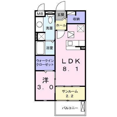 ルネ桜台 103【管理NO：1-018955901-01030】 ★家具家電は申し込み後に搬入します 2026年09月上旬入居可能の外観画像