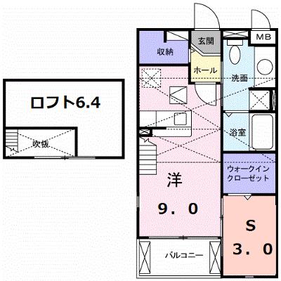 シャトレラムール 203【管理NO：1-015386801-02030】 ★家具家電は申し込み後に搬入します★の外観画像