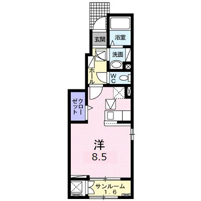 サイレンスＤ 101【管理NO：1-026566801-01010】 ★家具家電は申し込み後に搬入します★ ★2026年09月上旬入居可能★の外観画像