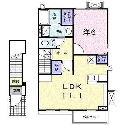 カーサ　フィオーレ 203【管理NO：1-015704701-02030】 ★家具家電は申し込み後に搬入します★ ★2026年09月中旬入居可能★の外観画像