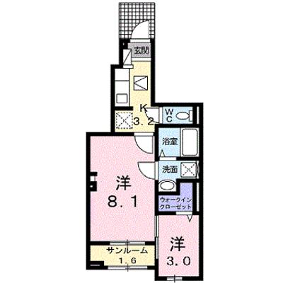 レガリア－Ｈ 105【管理NO：1-025150802-01040】 ★家具家電は申し込み後に搬入します★ ★2026年08月下旬入居可能★の外観画像