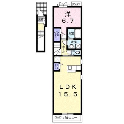 ラティアⅡ　Ａ 201【管理NO：1-021739701-02010】 ★家具家電は申し込み後に搬入します 2026年09月上旬入居可能の外観画像