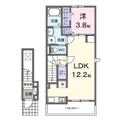 ブルーデイジー 206【管理NO：1-028032301-02050】 ★家具家電は申し込み後に搬入します★の外観画像