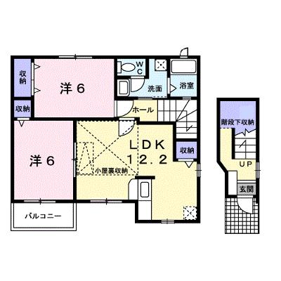 シャトー　ラ　プラージュＢ 203【管理NO：1-011526902-02030】 ★家具家電は申し込み後に搬入します★の外観画像