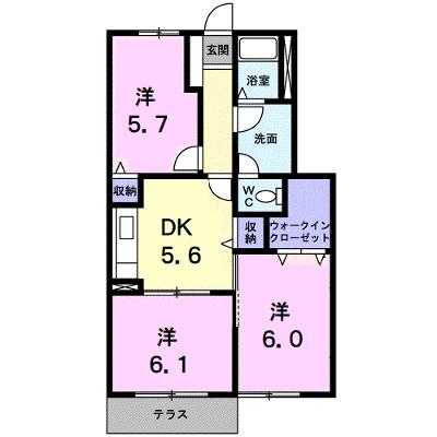 サンライズ忠興 102【管理NO：1-009696001-01020】 ★家具家電は申し込み後に搬入します 2026年09月中旬入居可能の外観画像