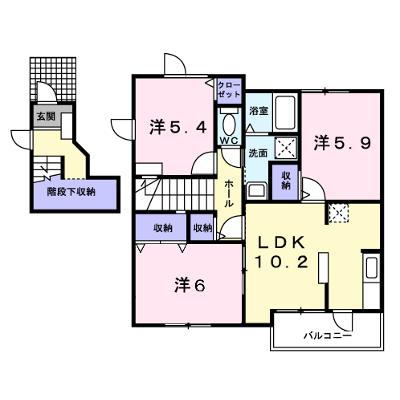 ヴィラ　セレーナＡ 203【管理NO：1-013147301-02030】 ★家具家電は申し込み後に搬入します★ ★2026年08月下旬入居可能★の外観画像
