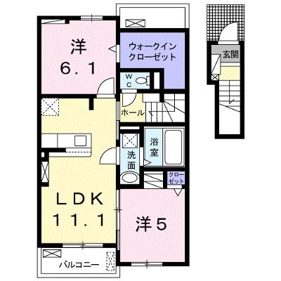 ネオ　ブルック 205【管理NO：1-024715201-02040】 ★家具家電は申し込み後に搬入します★ ★2026年09月中旬入居可能★の外観画像