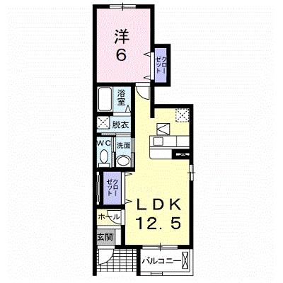 プリムローズ・Ｕ 102【管理NO：1-016656701-01020】 ★家具家電は申し込み後に搬入します★の外観画像