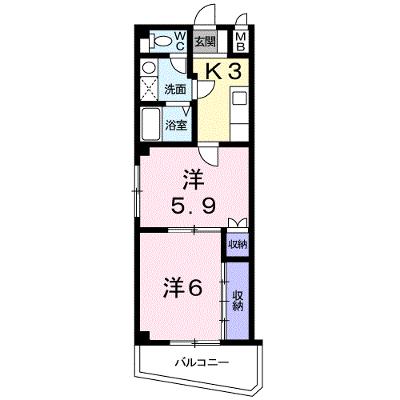 ファミール大橋 203【管理NO：1-006467301-02030】 ★家具家電は申し込み後に搬入します 2026年08月下旬入居可能の外観画像