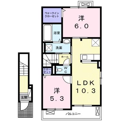 ジェニアル　ビジュー 202【管理NO：1-024529401-02020】 ★家具家電は申し込み後に搬入します 2026年08月上旬入居可能の外観画像