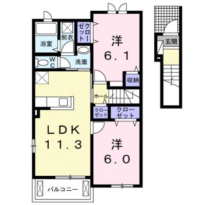 ＠三雲Ｄ 203【管理NO：1-020761002-02030】 ★家具家電は申し込み後に搬入します★ ★2026年09月中旬入居可能★の外観画像
