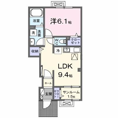 ボン・クールⅣ 105【管理NO：1-028515201-01040】 ★家具家電は申し込み後に搬入します 2027年01月下旬入居可能の外観画像