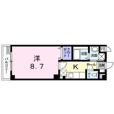 グランツ・宝ヶ池 301【管理NO：1-014944701-03010】 ★家具家電は申し込み後に搬入します★ ★2026年09月上旬入居可能★の外観画像