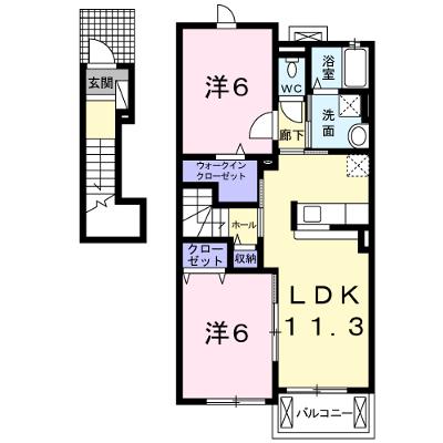 プリムローズ 206【管理NO：1-017233301-02050】 ★家具家電は申し込み後に搬入します 2026年08月下旬入居可能の外観画像