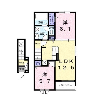 グリーンハイツ加茂Ⅱ 206【管理NO：1-027412202-02050】 ★家具家電は申し込み後に搬入します 2026年07月下旬入居可能の外観画像