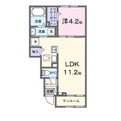 ミーティア 103【管理NO：1-028658101-01030】 ★家具家電は申し込み後に搬入します★ ★2026年12月中旬入居可能★の外観画像