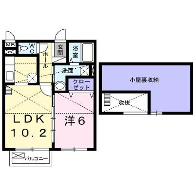 リヴェール　ヴィラ 205【管理NO：1-015554001-02040】 ★家具家電は申し込み後に搬入します 2026年09月中旬入居可能の外観画像