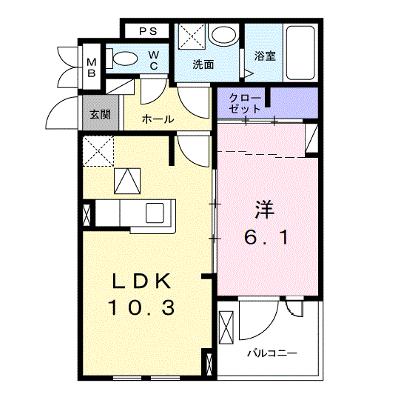 グラシアス 103【管理NO：1-024135401-01030】 ★家具家電は申し込み後に搬入します 2026年08月上旬入居可能の外観画像