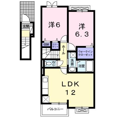 ユニゾン 202【管理NO：1-016489801-02020】 ★家具家電は申し込み後に搬入します★ ★2026年10月中旬入居可能★の外観画像
