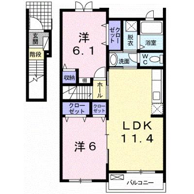 風琳館　Ⅰ 202【管理NO：1-016256001-02020】 ★家具家電は申し込み後に搬入します★ ★2026年09月中旬入居可能★の外観画像