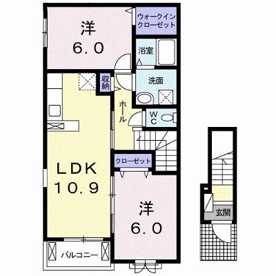 ラ・ラフレシールⅡ 201【管理NO：1-022781902-02010】 ★家具家電は申し込み後に搬入します★の外観画像