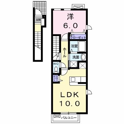 ボンヌ・シャンス 201【管理NO：1-017497401-02010】 ★家具家電は申し込み後に搬入します 2026年08月下旬入居可能の外観画像