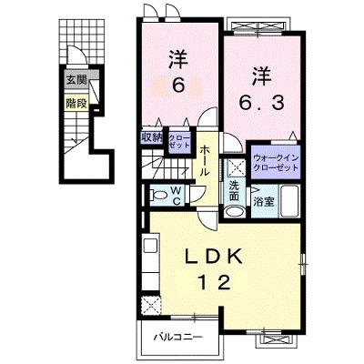 アメニティーハイツ川島ⅢＡ 201【管理NO：1-017804401-02010】 ★家具家電は申し込み後に搬入します 2026年09月上旬入居可能の外観画像