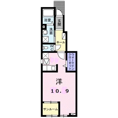ボンヌール　Ⅰ 102【管理NO：1-026684901-01020】 ★家具家電は申し込み後に搬入します★の外観画像