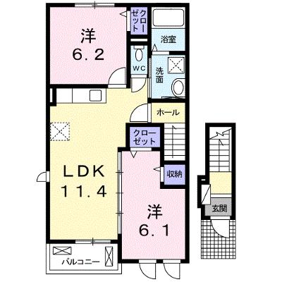 シャネル　アイ 201【管理NO：1-020186701-02010】 ★家具家電は申し込み後に搬入します★の外観画像